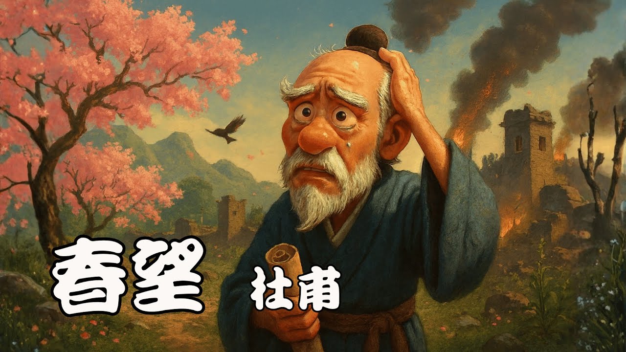 【唐詩】春望 杜甫｜#古詩｜#國破家亡｜#憂國思家｜#烽火連天｜#草木荒城｜#白髮憔悴｜#廣東話｜HYDREAMR