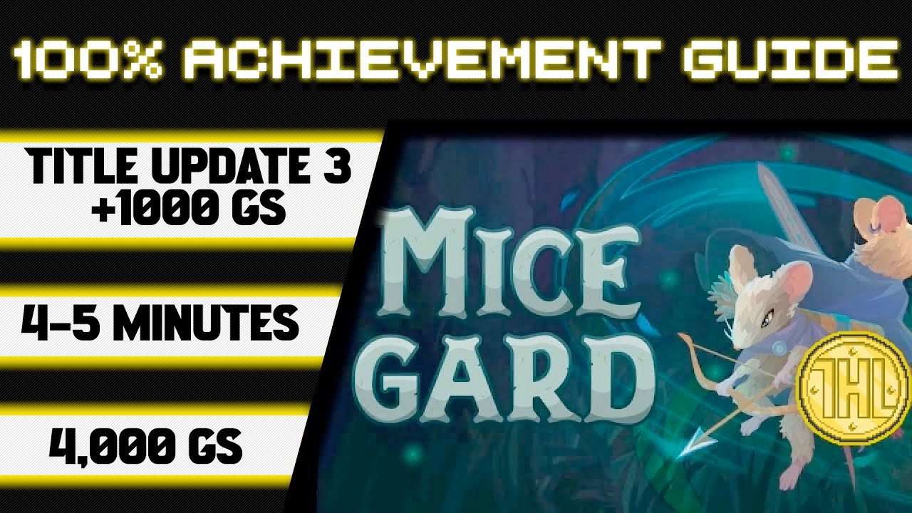 MiceGard Title Update 3 100% Achievement Walkthrough * 1000GS in 4-5 Minutes *
