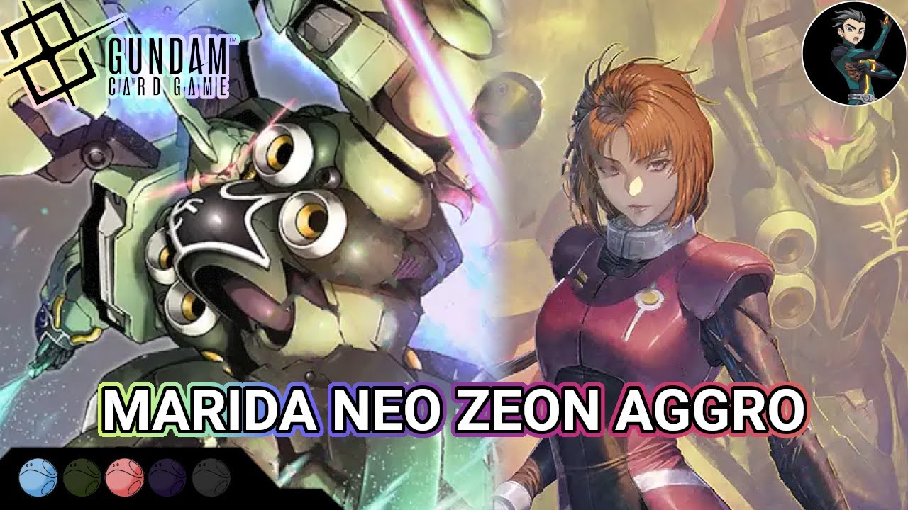 Blue Red Aggro (Marida Cruz) | PvP Gameplay | Gundam Card Game TCG [GD01]
