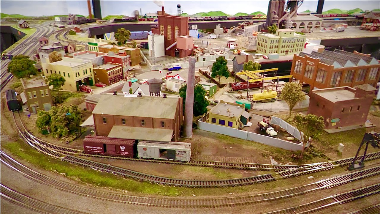 Large HO Scale Model Railroad Layout at The St Albans Rail Road STARR club