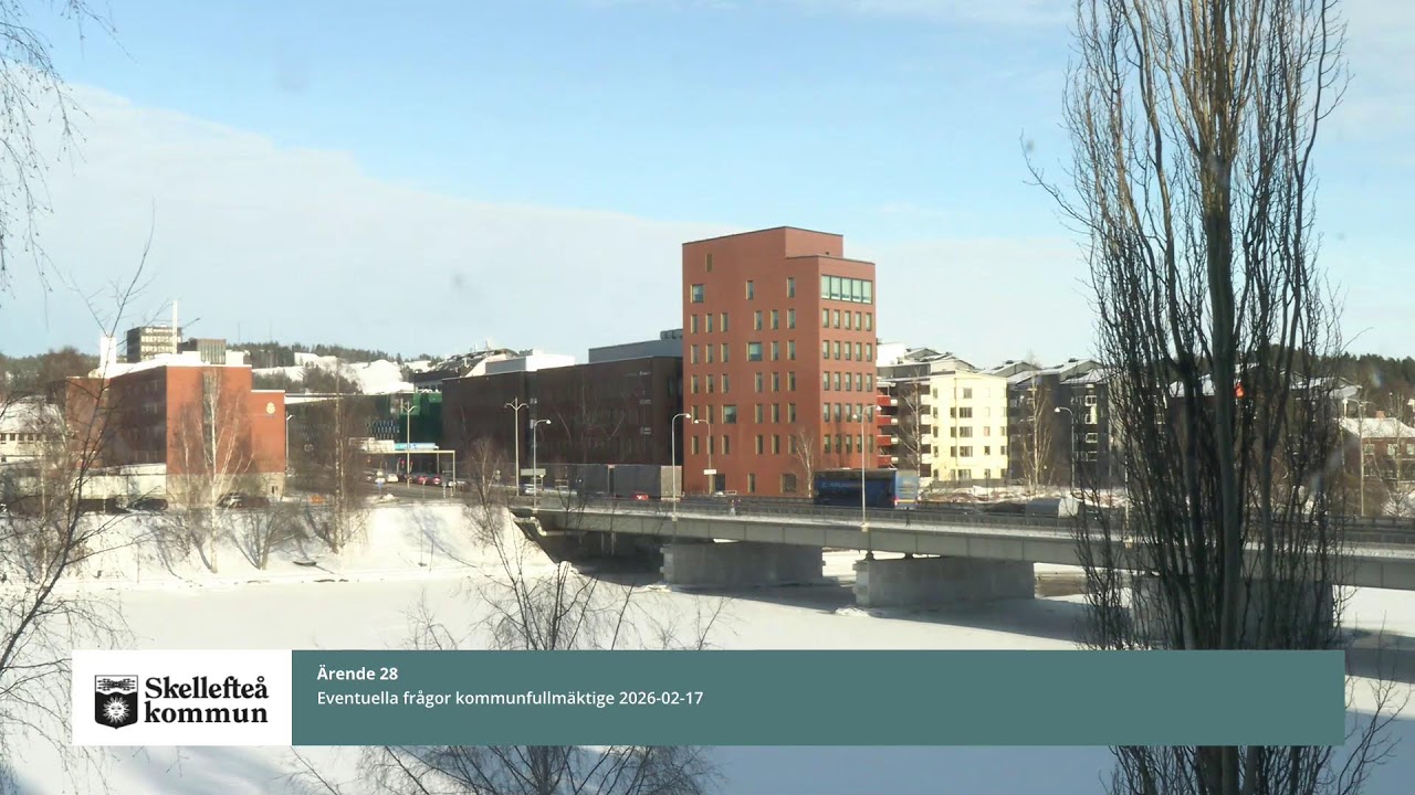 Kommunfullmäktige sammanträder 17 februari