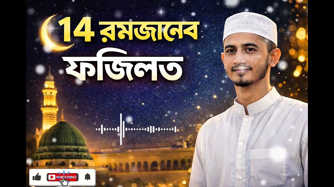 ১৪ রমজানের ফজিলত 🌙 | আজকের দিনের বিশেষ আমল ও রহমত#১৪রমজান#রমজান২০২৬#Ramadan2026#RamadanDay14