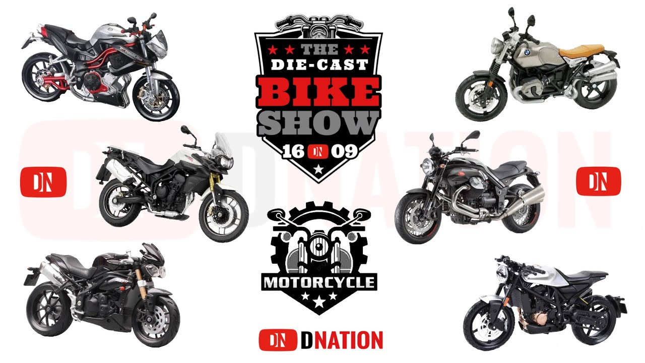 Assorted 1:18 Scale Diecast Bike week - Dnation