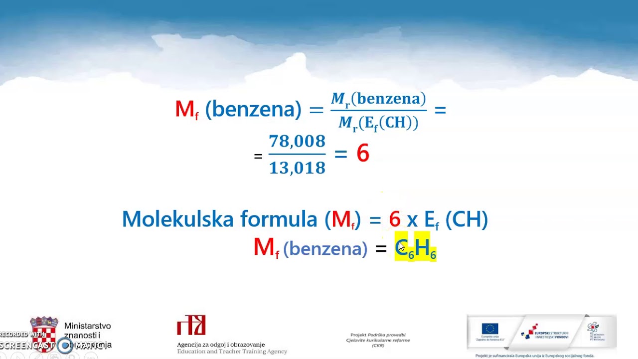 Kemija 8. r. O&Scaron; - Određivanje formule spoja (2)