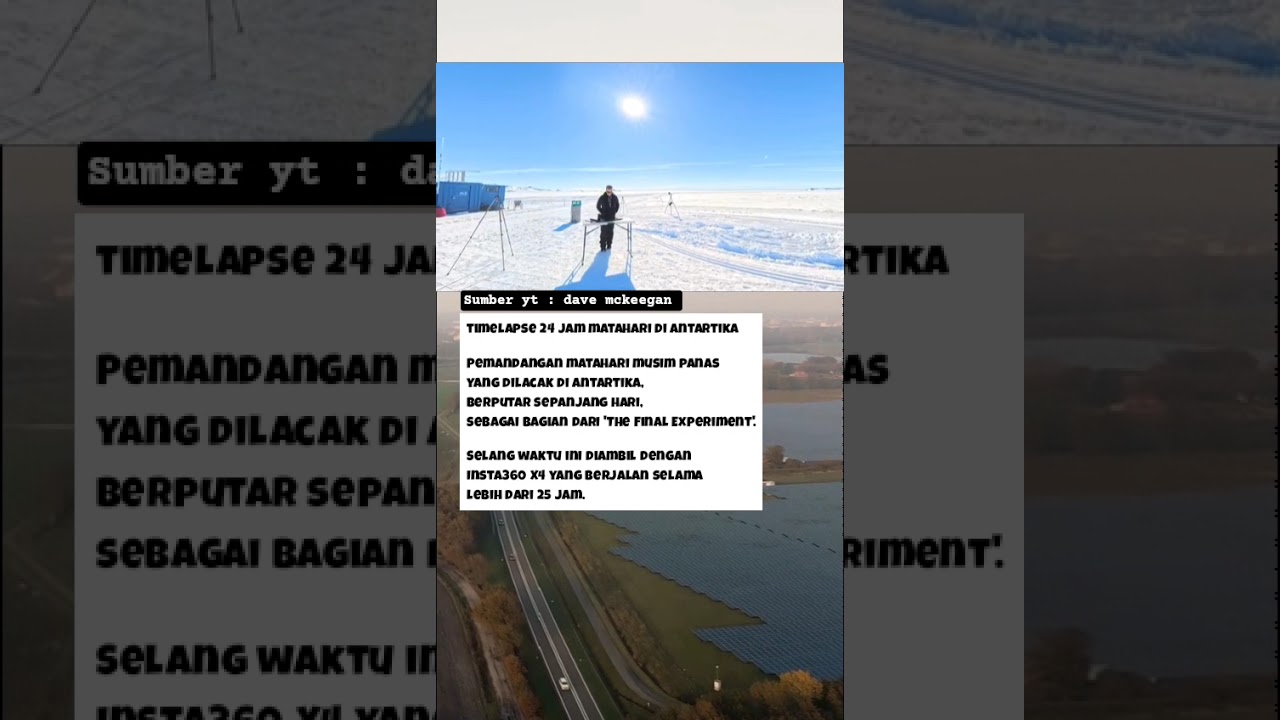rekaman matahari 24 jam di antartika