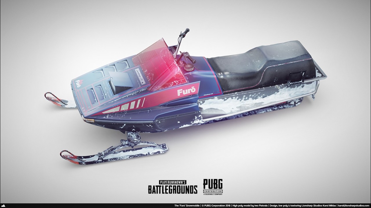 PUBG BATTLEGROUNDS. Снегоход