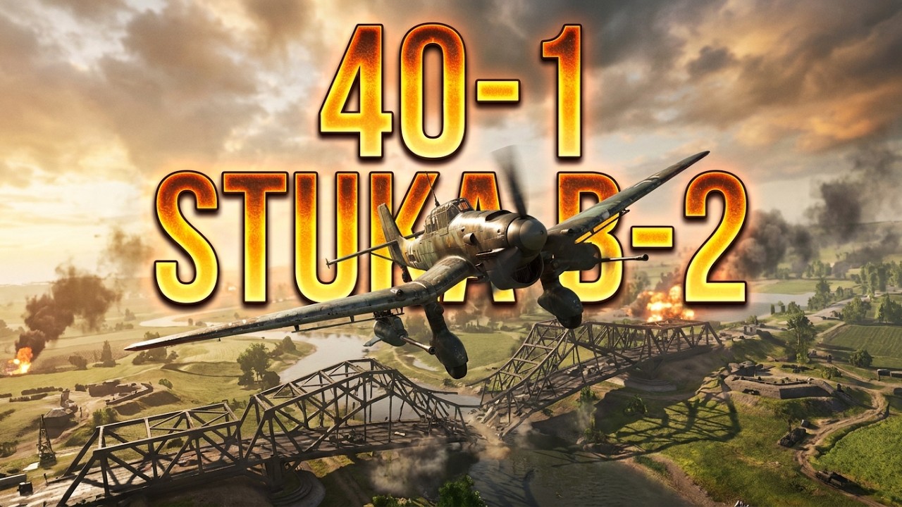 Stuka B2 Bomber |Twisted Steel Map | 40-1 | Battlefield V Full Game No Commentary