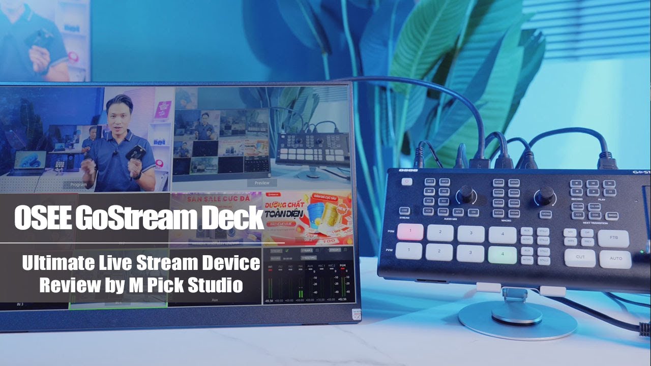 OSEE GoStream Deck, All In One - Ultimate Live Stream Device Review by M Pick Studio, @MPickStudio