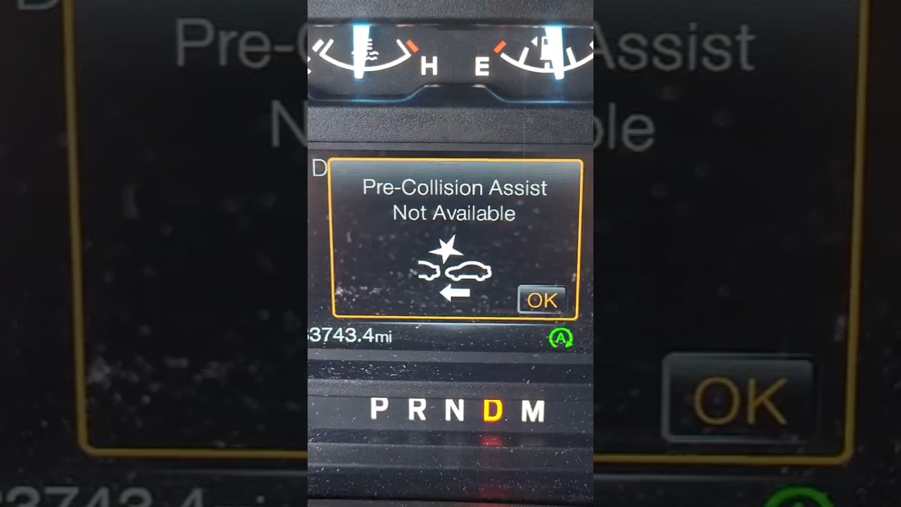 Система помощи при столкновении недоступна для F150 