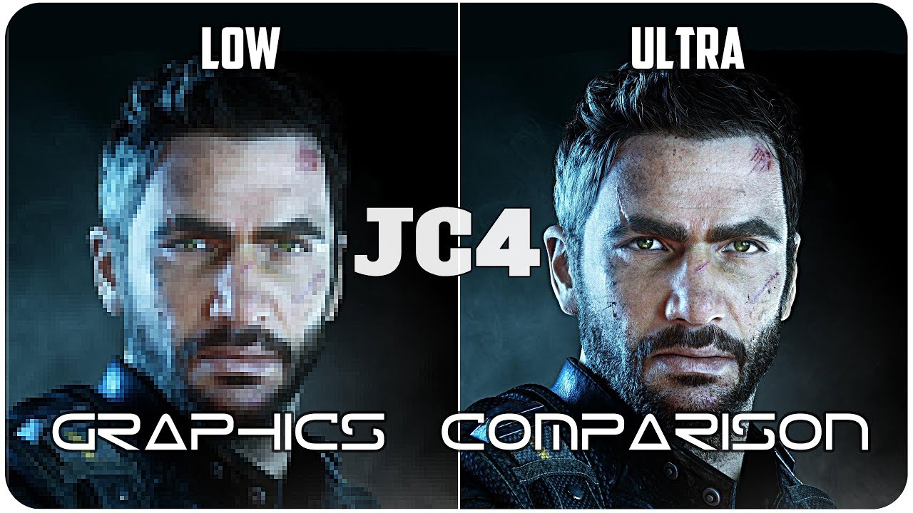 Just Cause 4 - PC - Low. vs Ultra detailed Graphics Comparison 4K