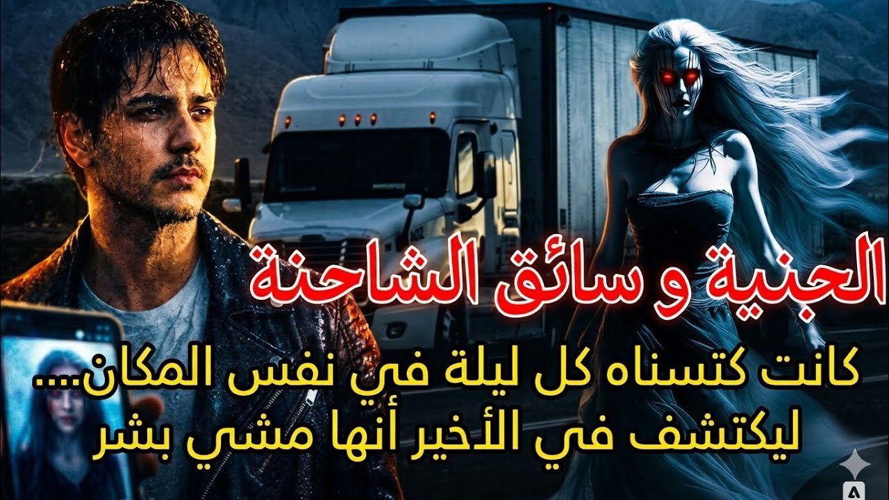القصة التي أرعبت القلوب...سائق شاحنة يتعلق قلبه بامرأة تعترضه في طريق الصحراء...لكن النهاية صادمة 😱🔞