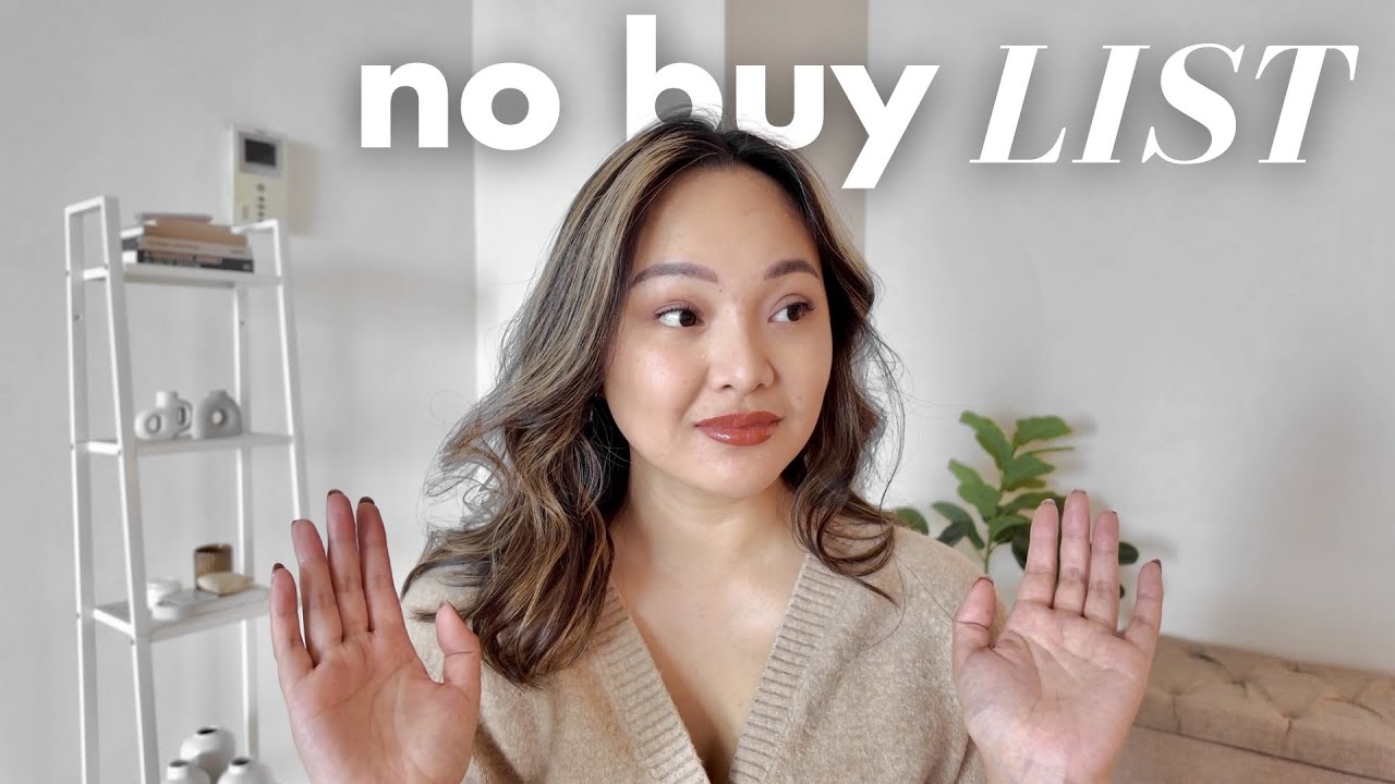No Buy List | 10 Things I Won't Buy This Year