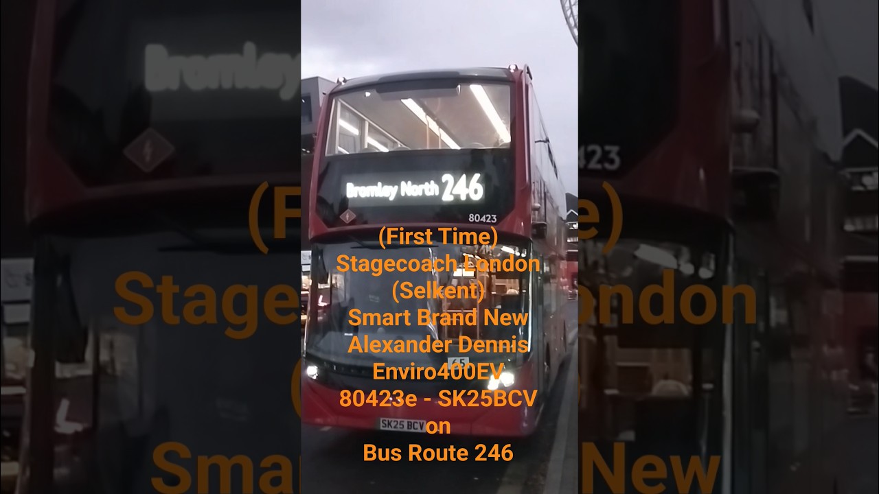 (First Time) - SLN - AD E400EV - 80423e - SK25BCV - on Route 246 - at Bromley South Stn - 31/10/2025