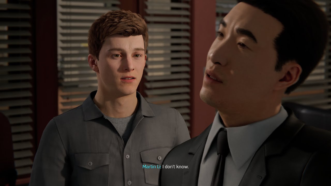 Marvel's Spider-Man Remastered Peter and Martin Li Mask