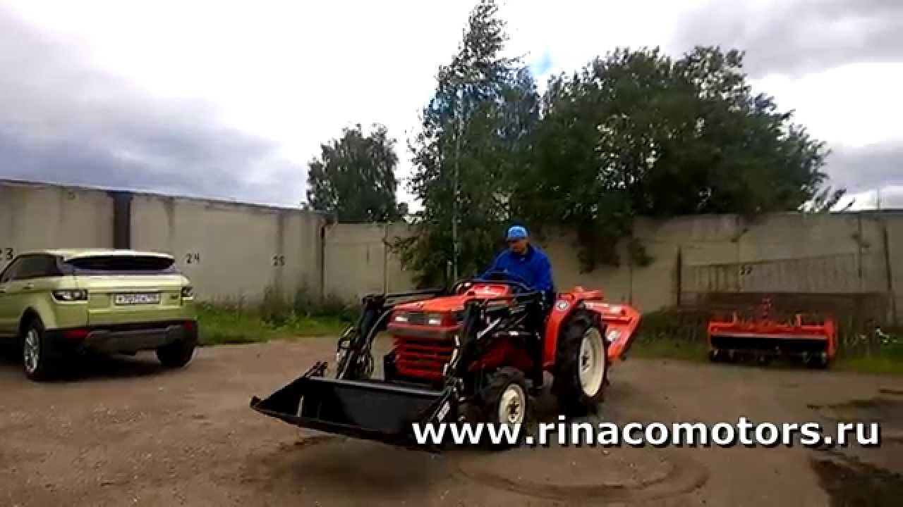 Кубота L1-225DT - 78003 тест-драйв японского минитрактора