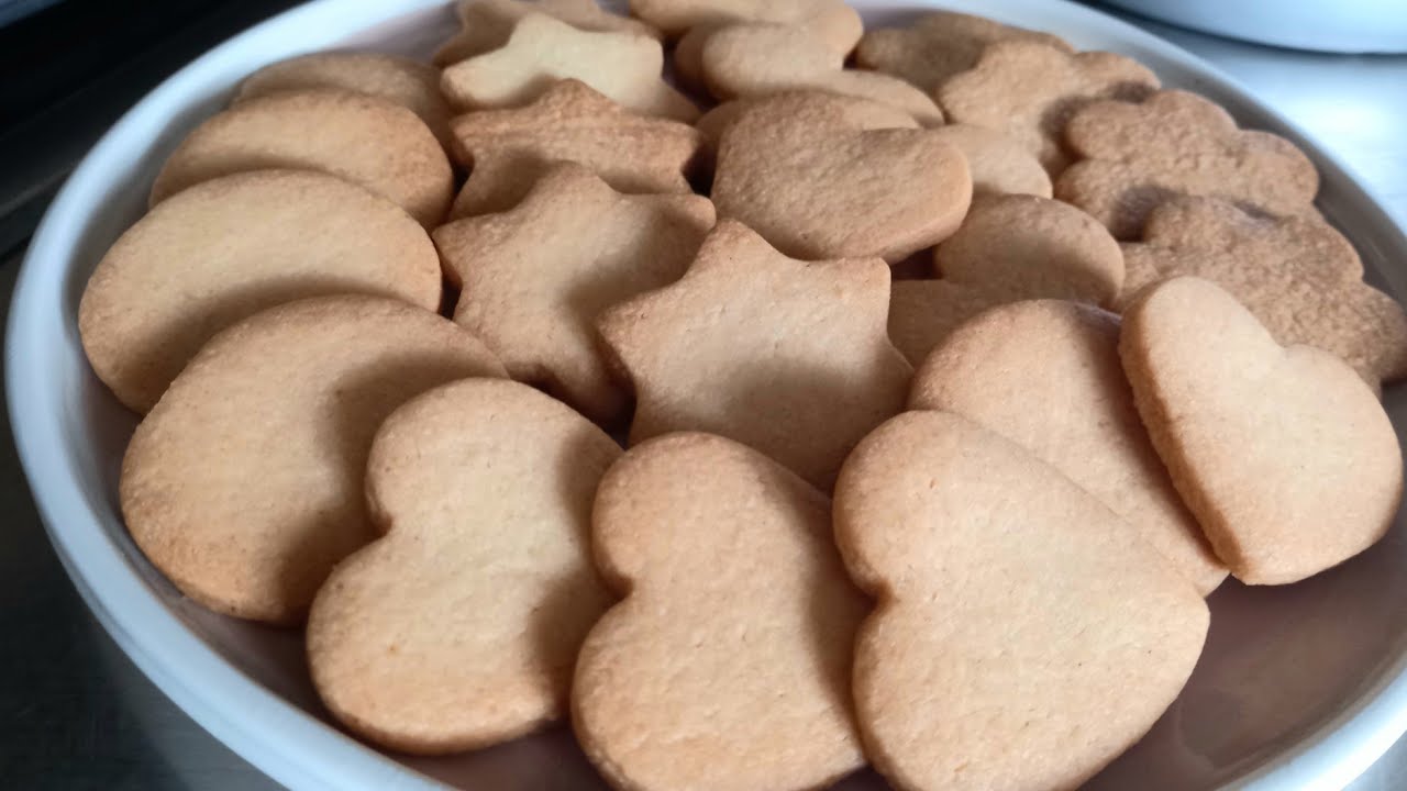 Homemade Butter Cookies Less Sugar. 