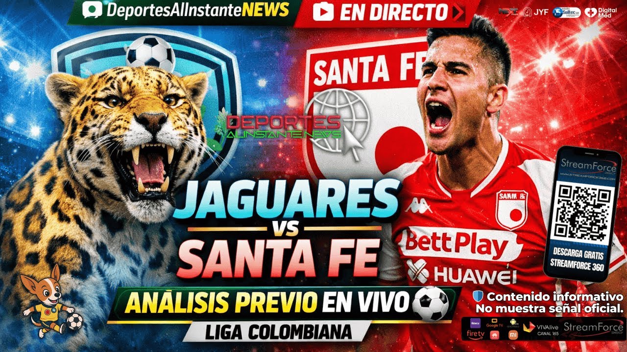 Jaguares vs Santa Fe | Análisis previo EN VIVO ⚽ Liga Colombiana