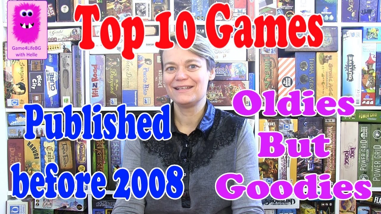 Top 10 Games - published before 2008 (In English, board games)