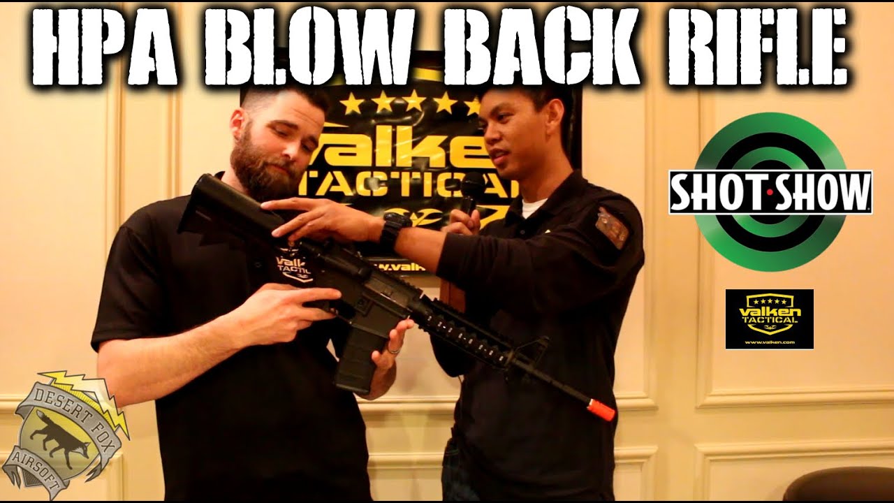 DesertFox Airsoft SHOT Show 2015: High Pressure Air Blow Back Rifle from Valken