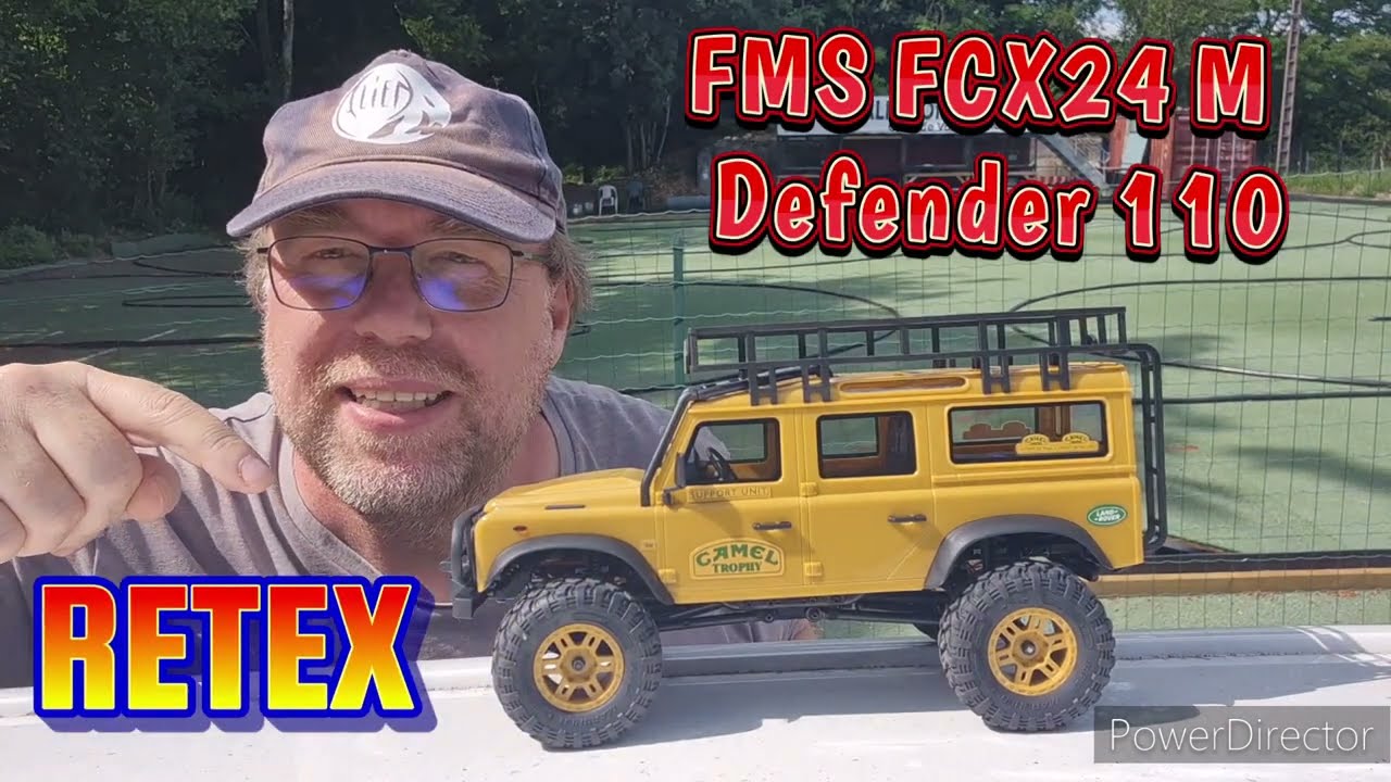 Retex - FMS FCX24-M Defender 110 Camel Trophy