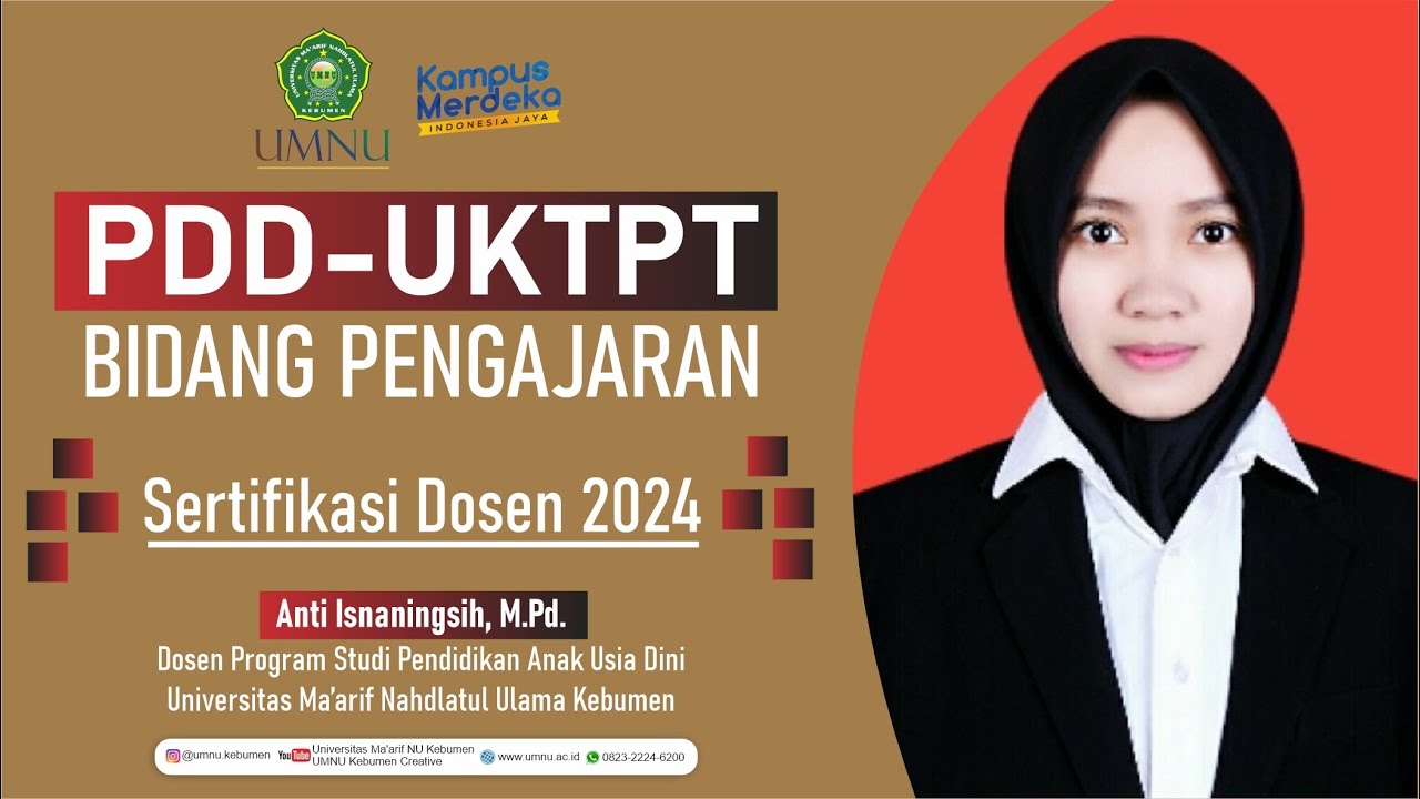 PDD UKTPT || Video Pengajaran || Anti Isnaningsih, M.Pd. || Sertifikasi Dosen 2024