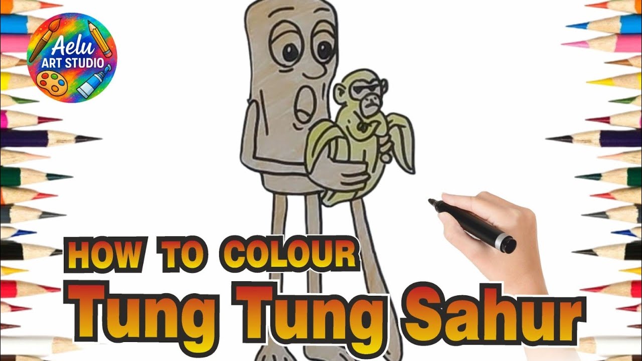 Tung Tung Sahur | Cute Cartoon Coloring for All Ages