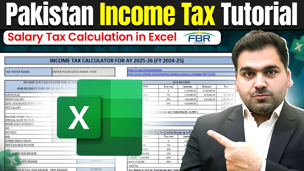 Pakistan Income Tax - Salary Tax Calculation in Excel