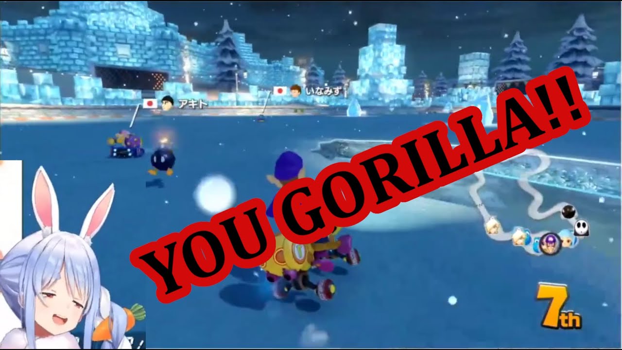 Pekora gets mad at Mario Kart 【Hololive】【Eng Sub】