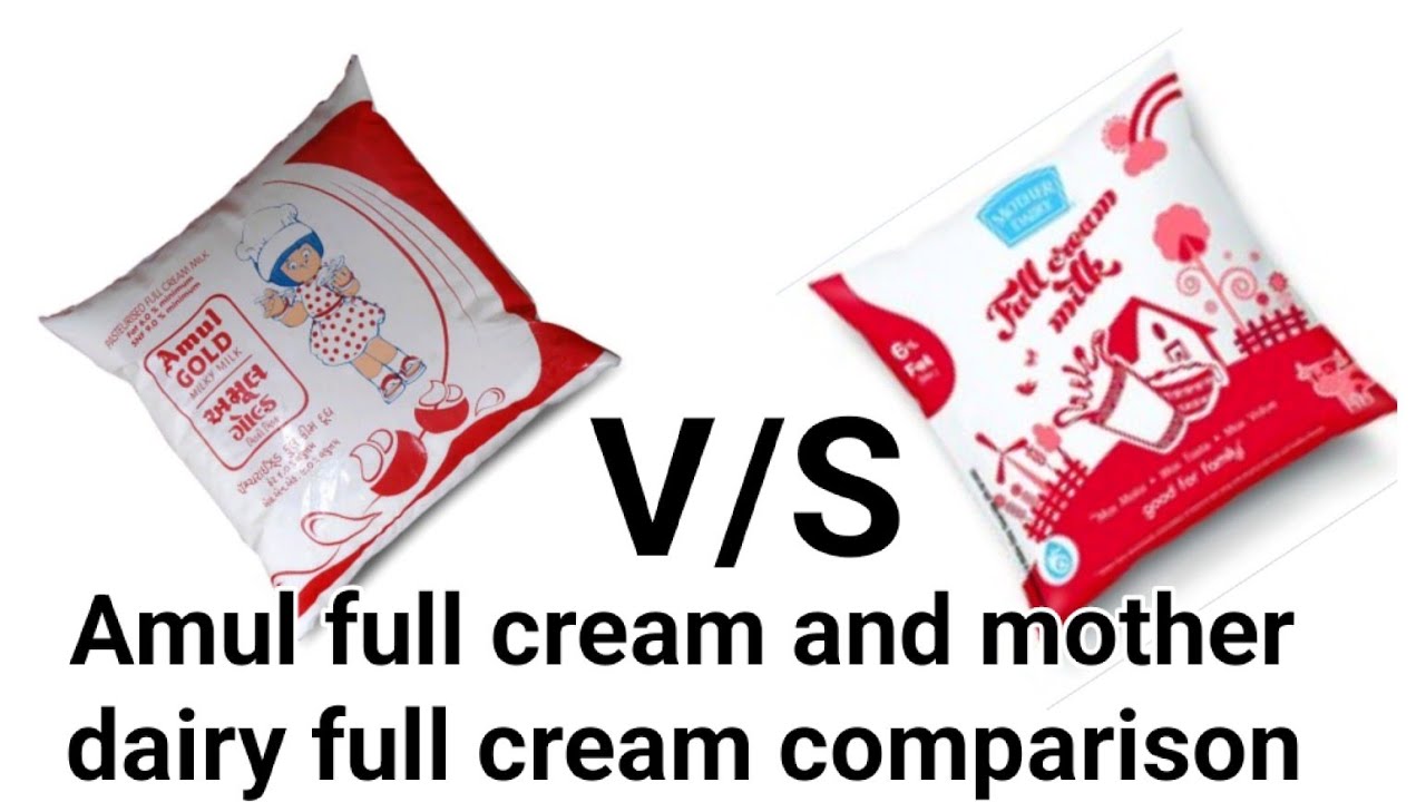 Amul full cream milk V/S mother dairy full cream milk comparison review#Gayan guru77