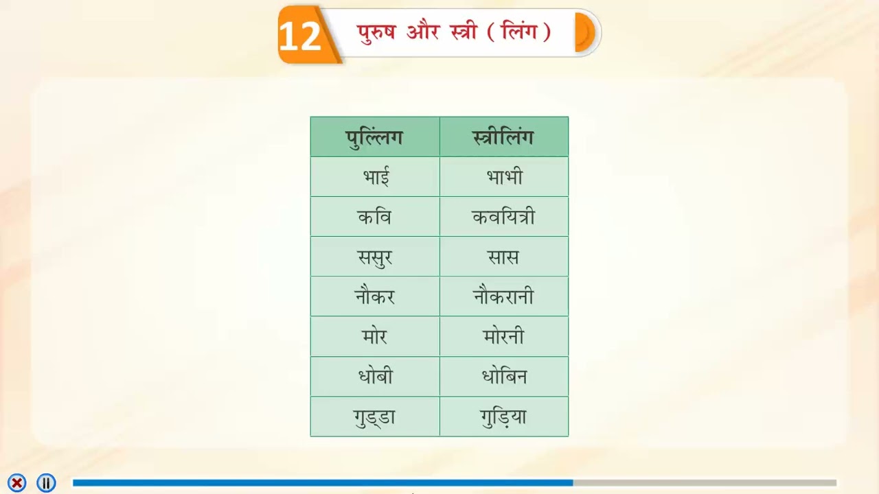 Ch 12 | Jay Cee | Anmol Hindi Vyakaran | Class 2 | Purush Aur Stri (Ling) | For children