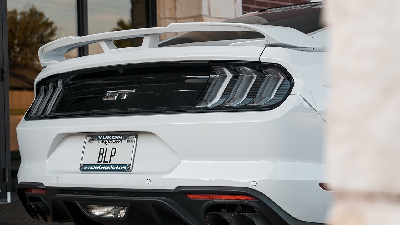 2019 Mustang Gt Euro Tail Lights  Full Install- third brake light wired