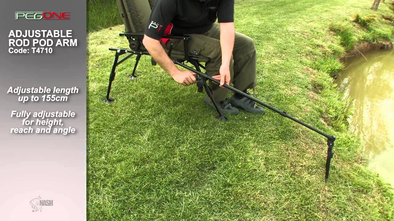 ADJUSTABLE ROD POD ARM - PEG ONE by NASH - CODE T4710