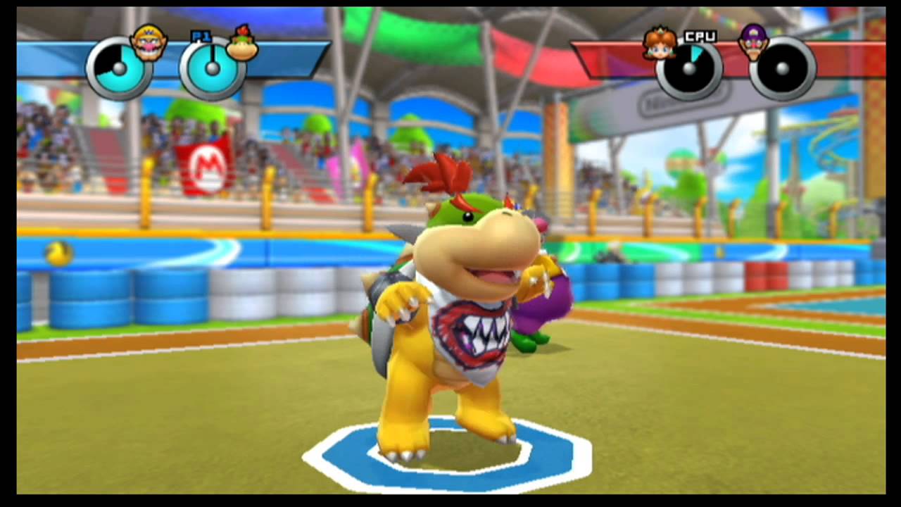 Mario Sports Mix - Dodgeball - Flower Cup Normal Mode