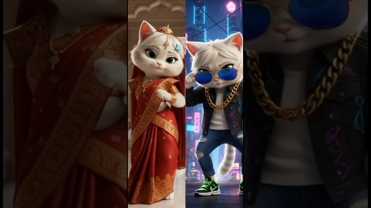 Al Cat Dance Battle: Desi Saree vs Hip Hop! 
