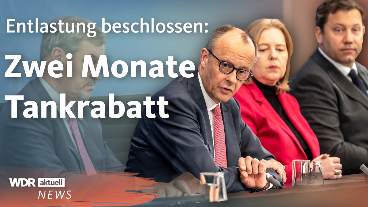 Hohe Spritpreise in Deutschland: Bundesregierung beschlie&szlig;t Entlastung | WDR Aktuelle Stunde