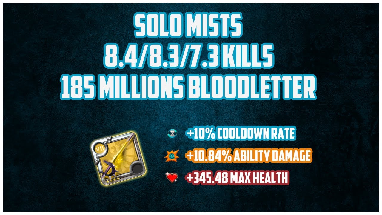SOLO MISTS ONLY 8.4/8.3/7.3 KILLS | 7.4 AWAKEN BLOODLETTER EP.3 | ALBION ONLINE