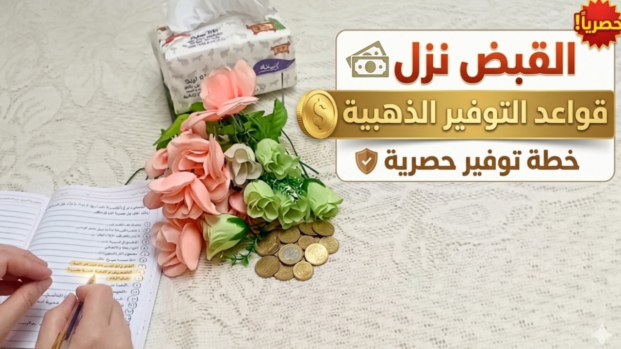 القبض نزل📢ومحتارة ابدء منين ؟ قواعد التوفير الذهبية خطة توفير حصريا وتقسيمة احترافية