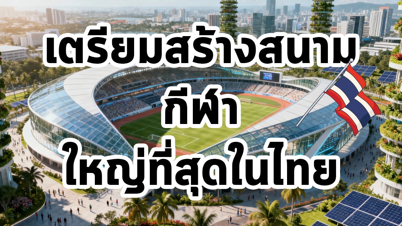 ไทยเตรียมสร้างสนามกีฬาความจุ กว่า 80,000ที่นั่งใหญ่ที่สุดในไทย EP123