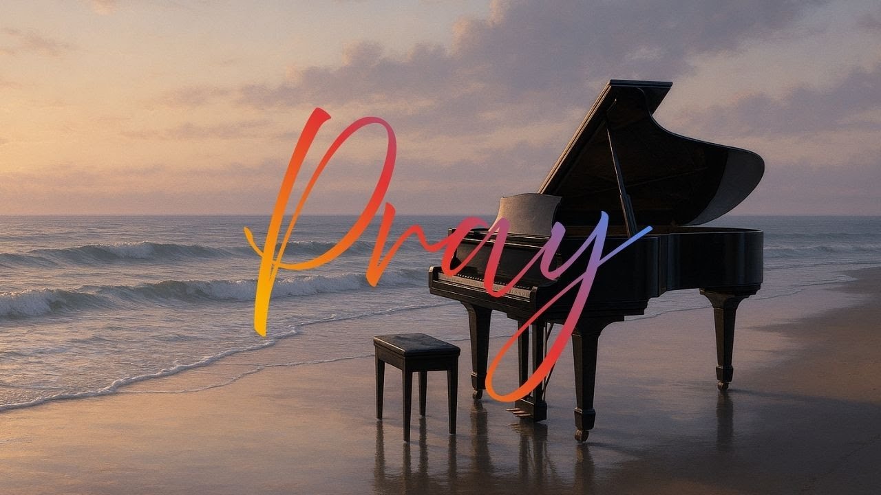 Christian Prayer Music with Ocean Sounds | Relaxing Piano Worship for Deep Peace & Reflection