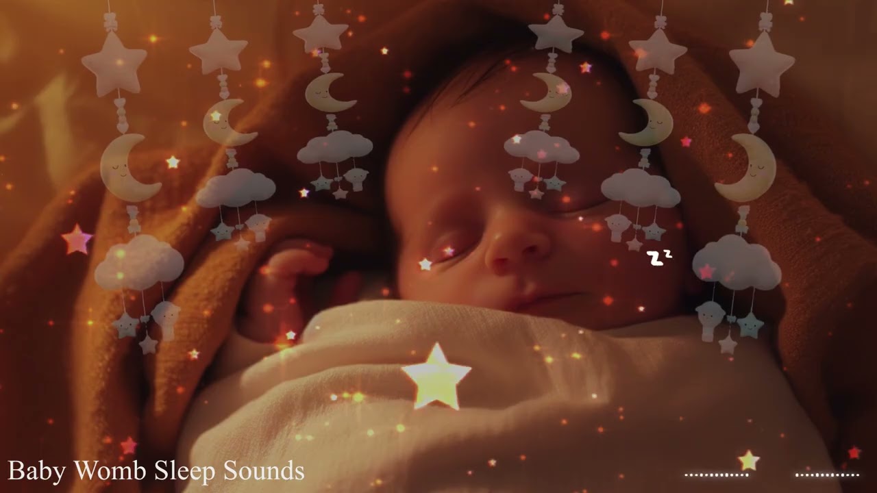 10 Hours WOMB SOUNDS & HEARTBEAT 💤  White Noise for Baby Deep Sleep