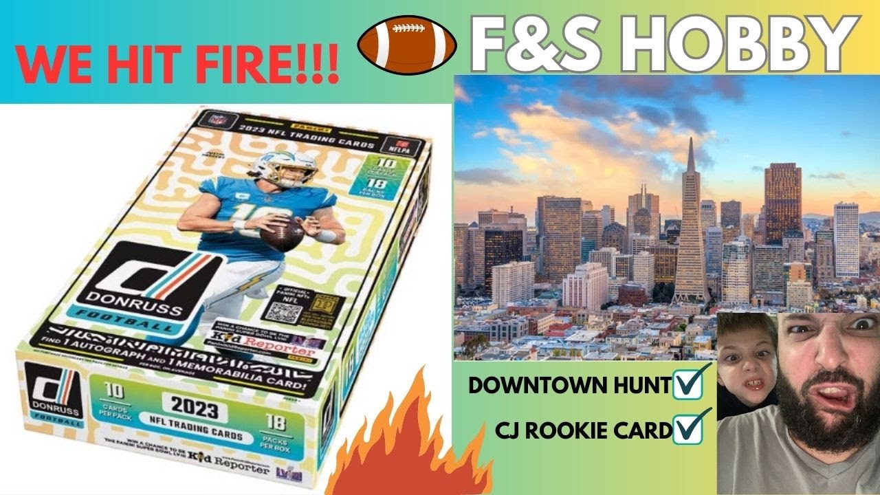 🚨 DOWNTOWN HIT! 🚨 The GOAT ‼️ 2023 Donruss Football Hobby Box! 🏈 Awesome box! Hyped over here!