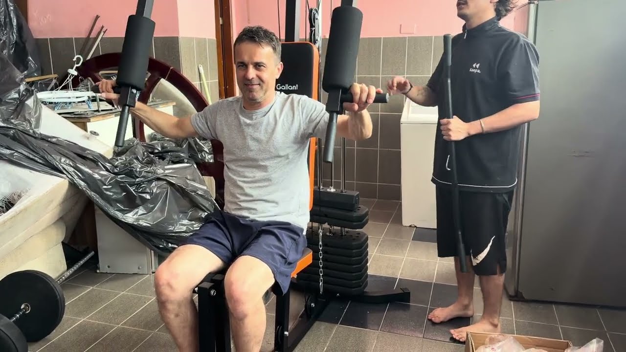 CONPRAMOS A ￼Estação de Musculação 45kg Gallant (GEM45H25A-PT)NA SHOPE,MONTAMOS ELA GRAVEI TUD P VCS