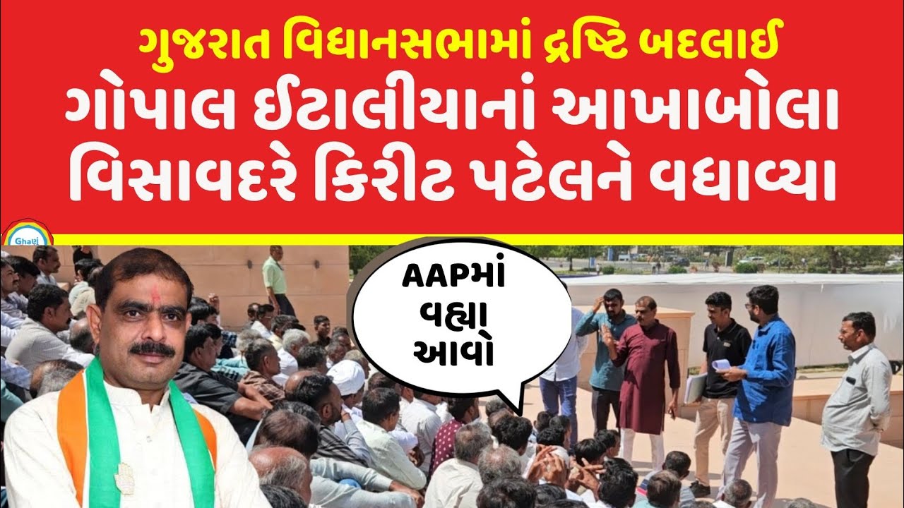 Gopal Italia નાં ભાષણ વચ્ચે Patan નાં Kirit Patel આવી જતા Visavadar નાં લોકોને શું સમજાવ્યું? 