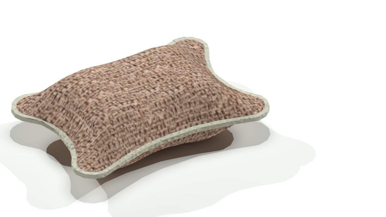 AutoCAD 3D Surface Modeling, Pillow 3D Model - Qasim Danish