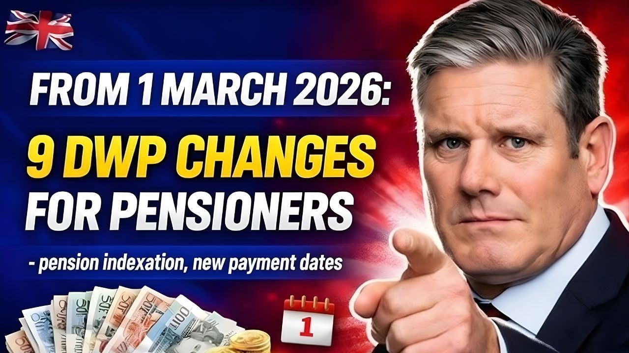 From 1 MARCH 2026: 9 DWP changes for pensioners - pension indexation, new payment dates