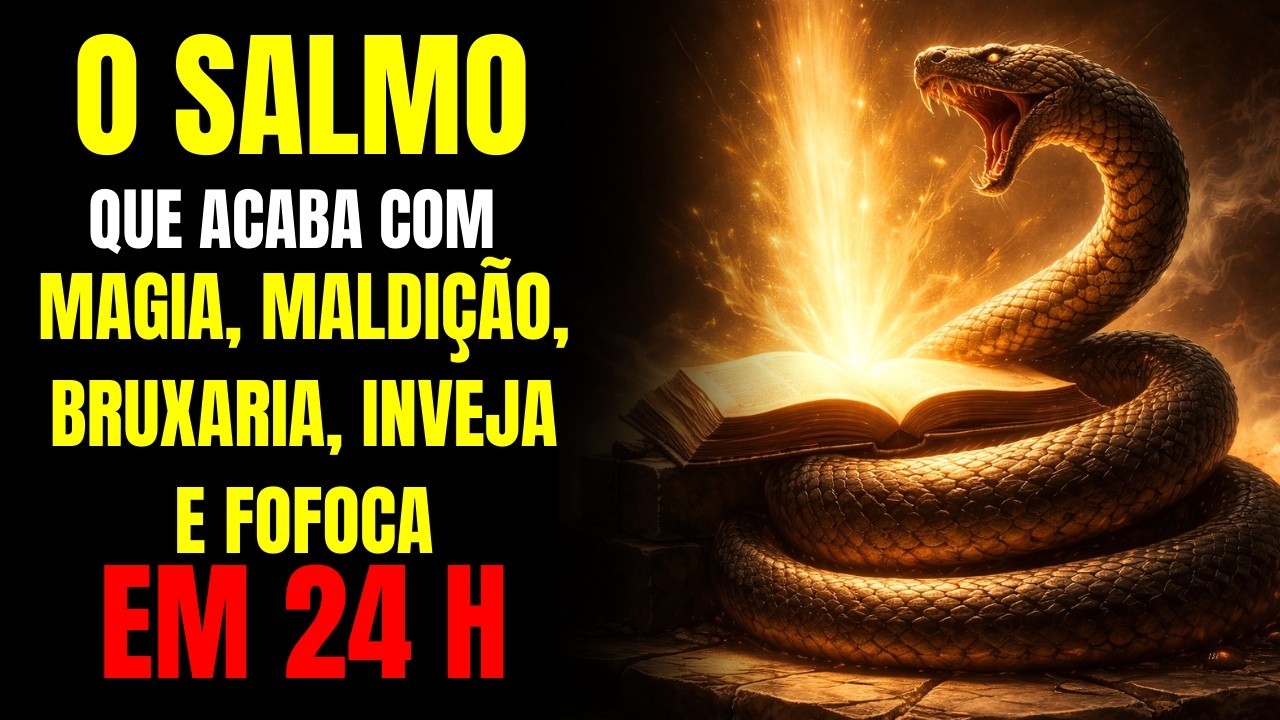 SALMO 70 - CONTRA TODO TIPO DE MAGIA, MALDIÇÃO, BRUXARIA, INVEJA E FOFOCA.
