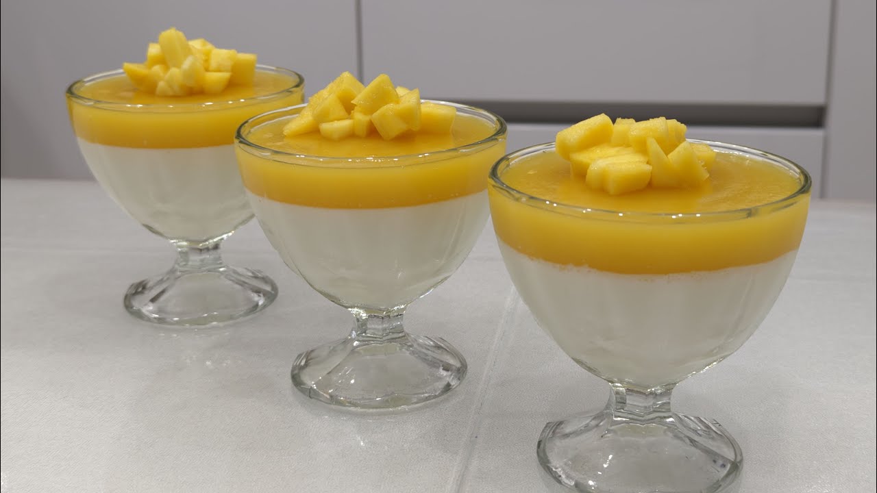 Королева  десертов! Сливочная Панна Котта с манго!!! Это очень вкусно!!!