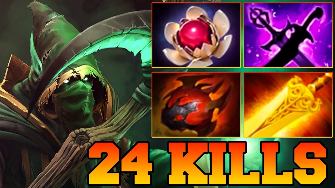 24 Kills Monster Carry Necrophos ! Necrophos Dota 2 Mid Lane Guide Gameplay Carry Build Rampage 7.41