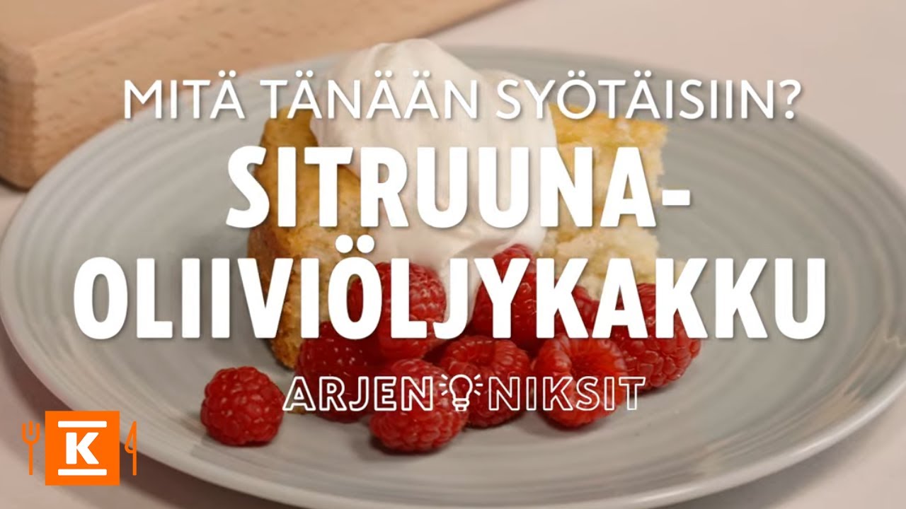 Sitruuna-oliivi&ouml;ljykakku | Arjen niksit | K-Ruoka