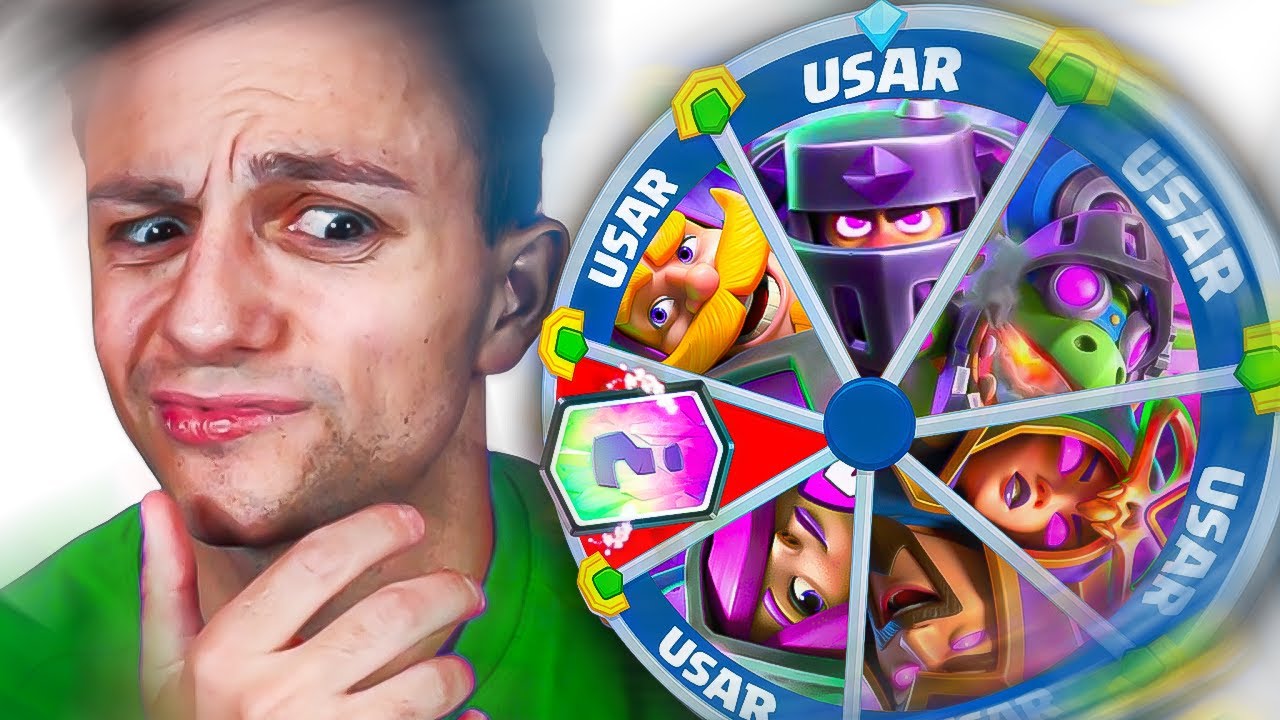 &iexcl;La RULETA decide qu&eacute; MAZO llevo a NIVEL M&Aacute;XIMO en Clash Royale!